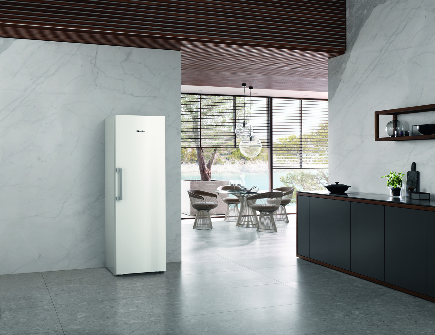 Miele KS 4383 DD Upright Fridge in White - LS